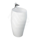 490x470x900mm RAK Cloud Ceramic Freestanding Basins One Tap Hole Matt White