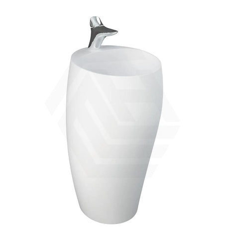 490x470x900mm RAK Cloud Ceramic Freestanding Basins One Tap Hole Matt White