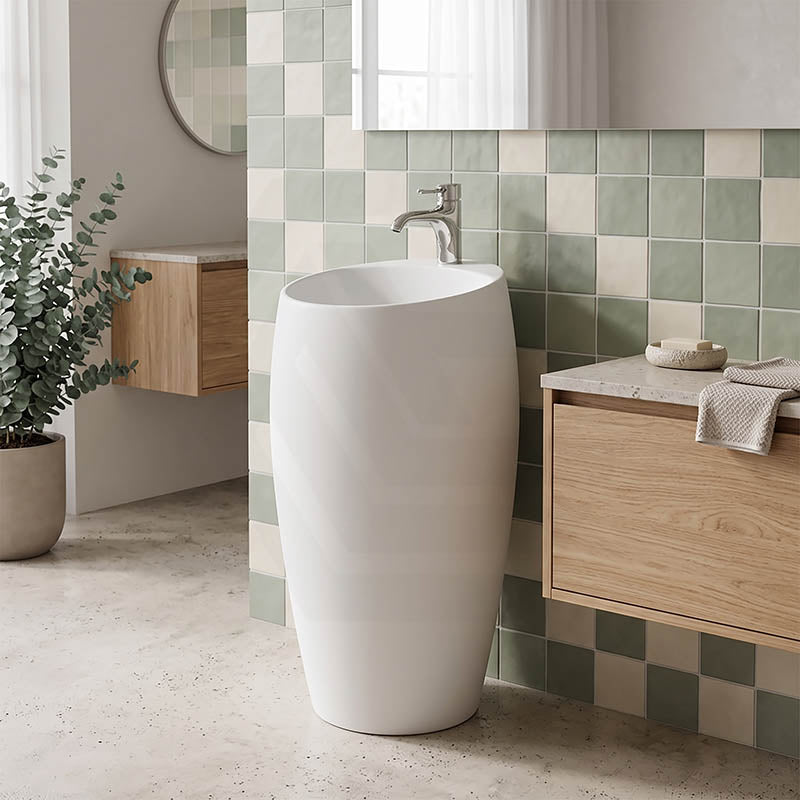 RAK Cloud Ceramic Freestanding Basins One Tap Hole 490x470x900mm - Various Colour