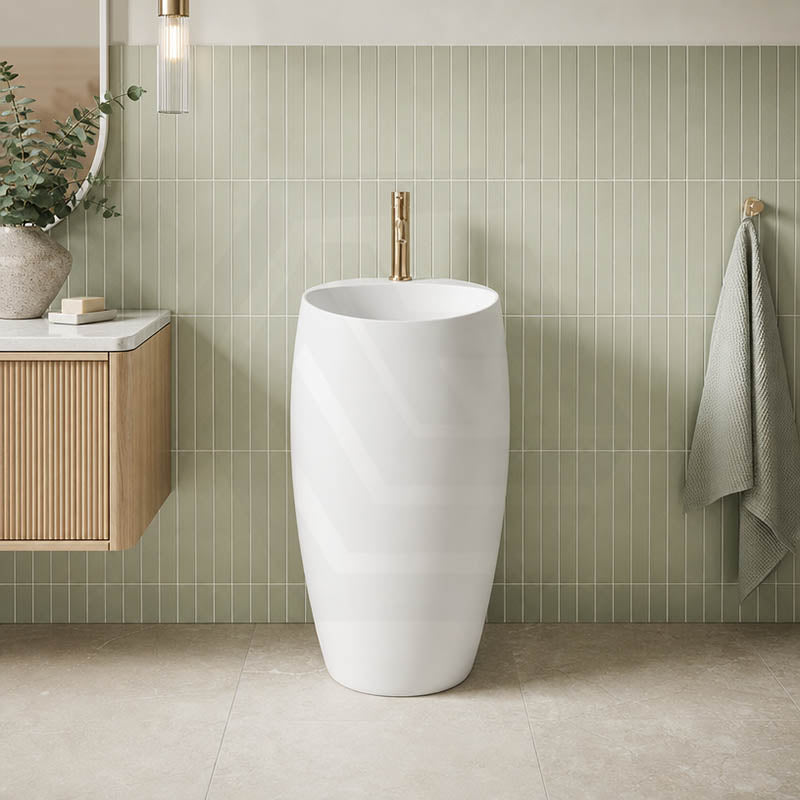 RAK Cloud Ceramic Freestanding Basins One Tap Hole 490x470x900mm - Various Colour
