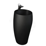 490x470x900mm RAK Cloud Ceramic Freestanding Basins One Tap Hole Matt Black