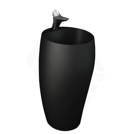 490x470x900mm RAK Cloud Ceramic Freestanding Basins One Tap Hole Matt Black