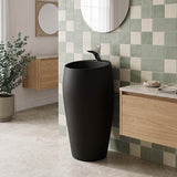 RAK Cloud Ceramic Freestanding Basins One Tap Hole 490x470x900mm - Various Colour