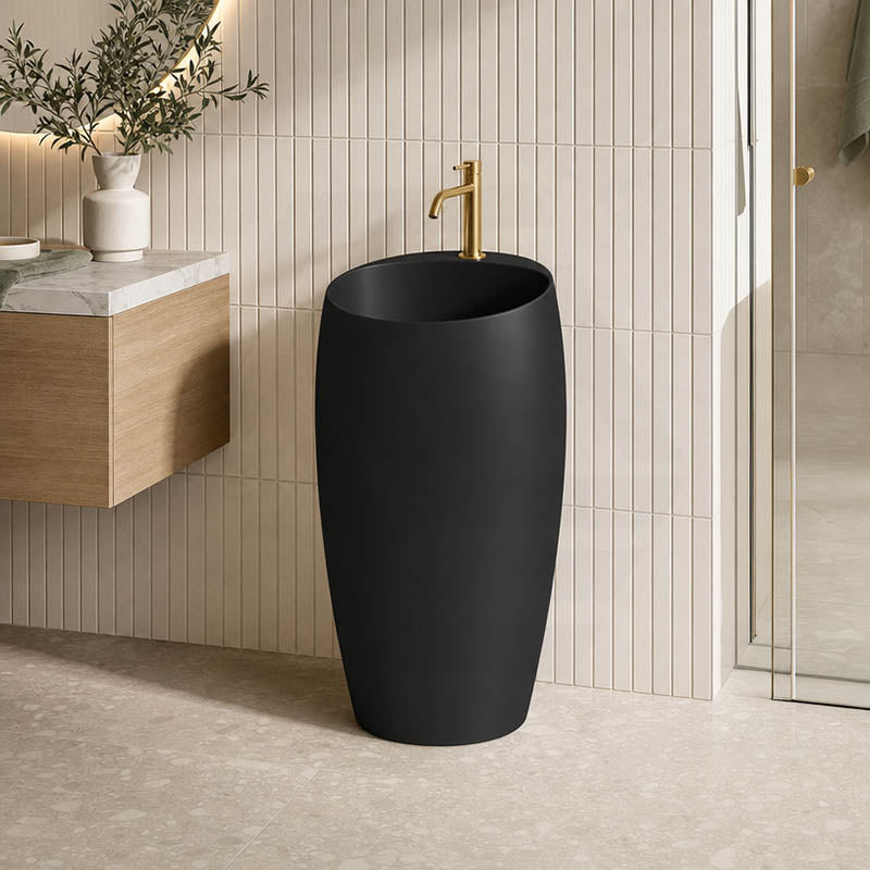 RAK Cloud Ceramic Freestanding Basins One Tap Hole 490x470x900mm - Various Colour