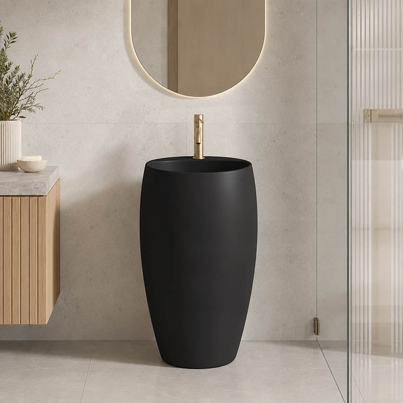 RAK Cloud Ceramic Freestanding Basins One Tap Hole 490x470x900mm - Various Colour