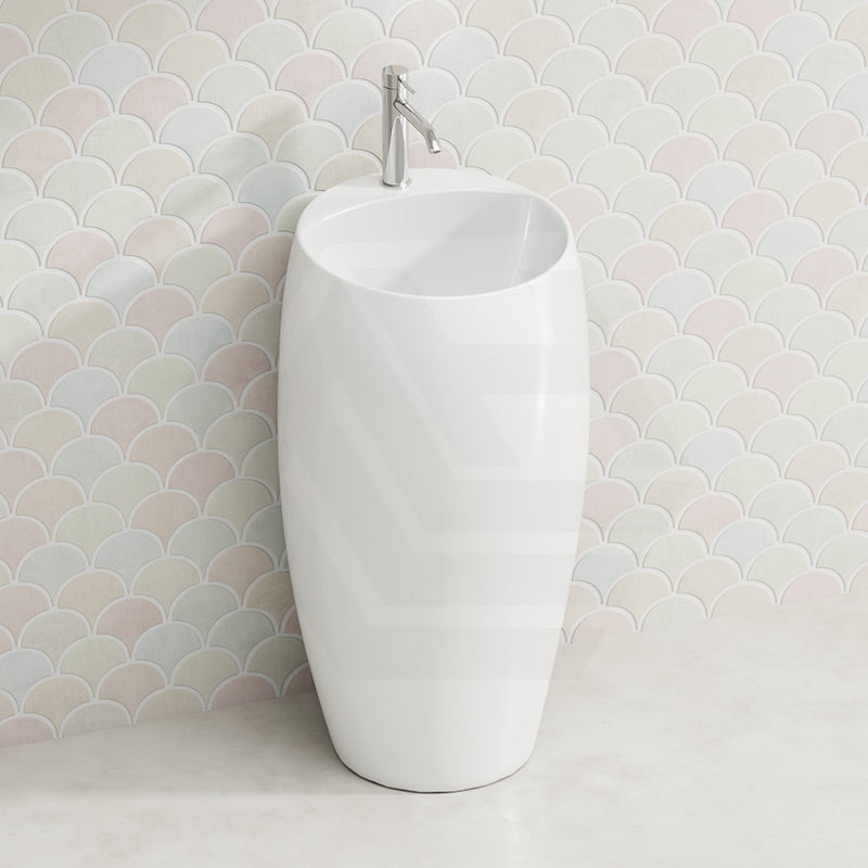 RAK Cloud Freestanding Basin Alpine Gloss White