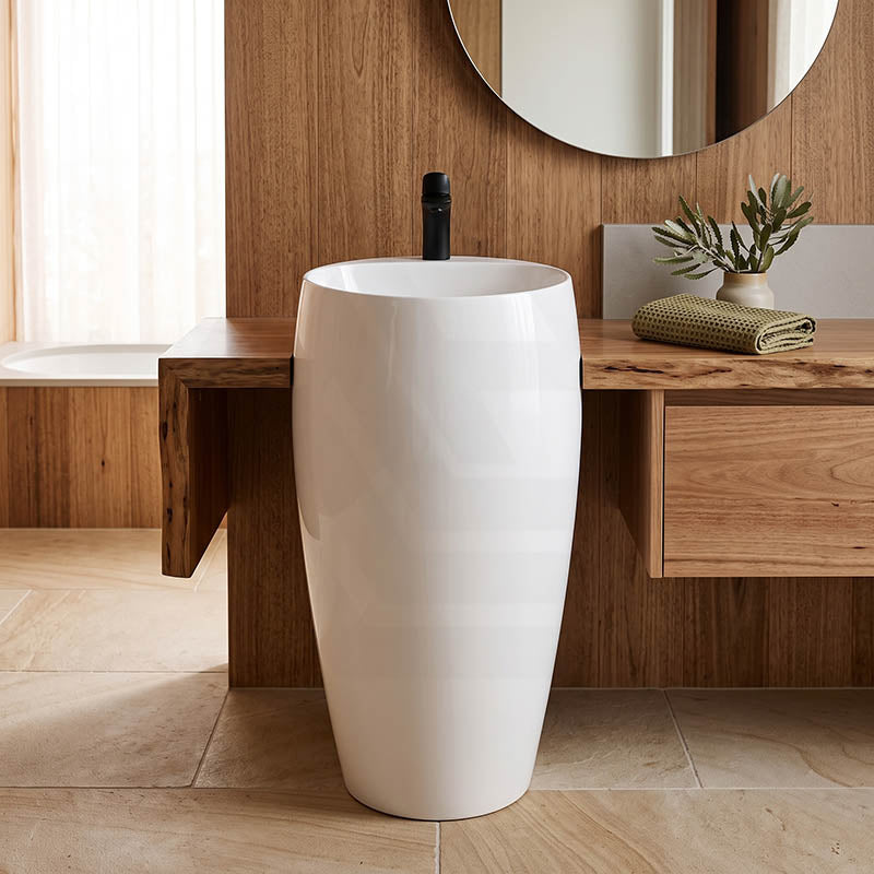 RAK Cloud Ceramic Freestanding Basins One Tap Hole 490x470x900mm - Various Colour