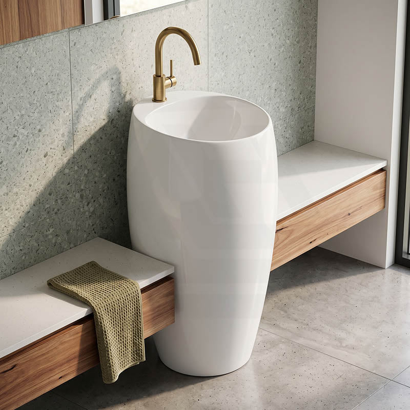 RAK Cloud Ceramic Freestanding Basins One Tap Hole 490x470x900mm - Various Colour