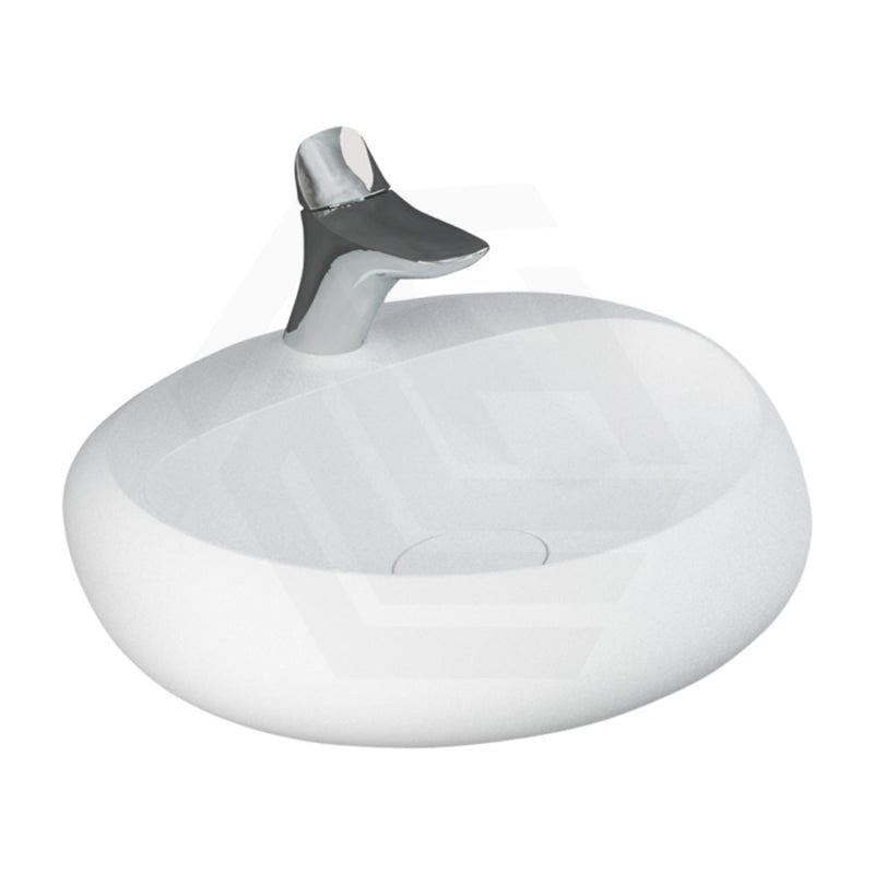 550x425x150mm RAK Cloud Wall Hung Ceramic Basins One Tap Hole Matt White