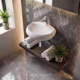 RAK Cloud Wall Hung Ceramic Basins One Tap Hole 550x425x150mm - Variant Colour