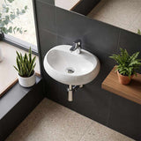 RAK Cloud Wall Hung Ceramic Basins One Tap Hole 550x425x150mm - Variant Colour
