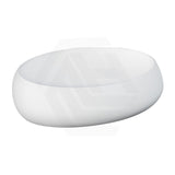 580x400x150mm RAK Cloud Oval Above Counter Ceramic Basin Matt White