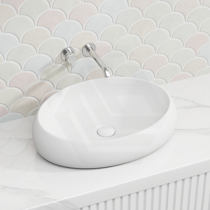 RAK Cloud Oval Above Counter Ceramic Basin 580x400x150mm - In Various Colour
