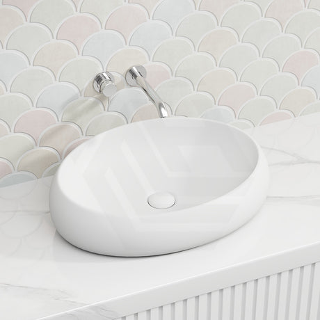 580x400x150mm RAK Cloud Oval Above Counter Ceramic Basin In Various Colour