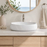 RAK Cloud Oval Above Counter Ceramic Basin 580x400x150mm - In Various Colour