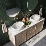 RAK Cloud Oval Above Counter Ceramic Basin 580x400x150mm - In Various Colour