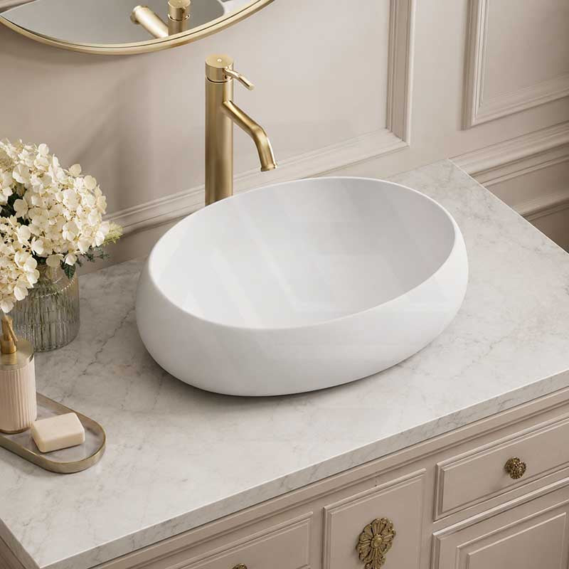 RAK Cloud Oval Above Counter Ceramic Basin 580x400x150mm - In Various Colour