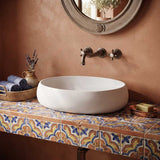 RAK Cloud Oval Above Counter Ceramic Basin 580x400x150mm - In Various Colour