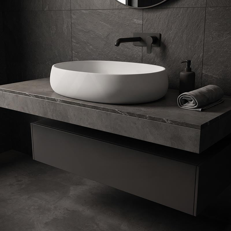 RAK Cloud Oval Above Counter Ceramic Basin 580x400x150mm - In Various Colour