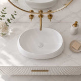 RAK Cloud Oval Above Counter Ceramic Basin 580x400x150mm - In Various Colour