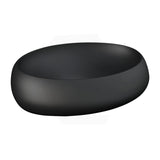 580x400x150mm RAK Cloud Oval Above Counter Ceramic Basin Matt Black