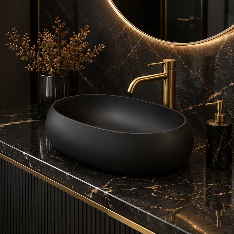 RAK Cloud Oval Above Counter Ceramic Basin 580x400x150mm - In Various Colour