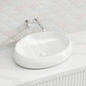RAK Cloud Oval Above Counter Ceramic Basin 580x400x150mm - In Various Colour