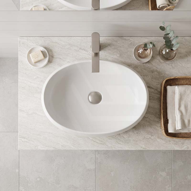 RAK Cloud Oval Above Counter Ceramic Basin 580x400x150mm - In Various Colour
