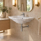 RAK Washington Wall Basin 1 or 3 Tap Holes Available 560x420mm - Gloss White