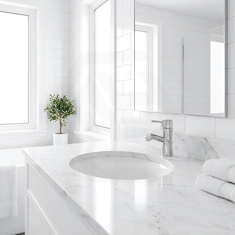 RAK Emma Fully-Inset / Undermounted Round Ceramic Basin 404x404x193mm - Gloss White