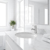 RAK Emma Fully-Inset / Undermounted Round Ceramic Basin 404x404x193mm - Gloss White