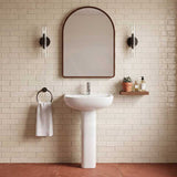 RAK Compact Pedestal Basin Freestanding 1 Tap Hole 550x410x820mm - Gloss White