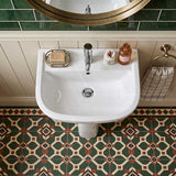 RAK Compact Pedestal Basin Freestanding 1 Tap Hole 550x410x820mm - Gloss White