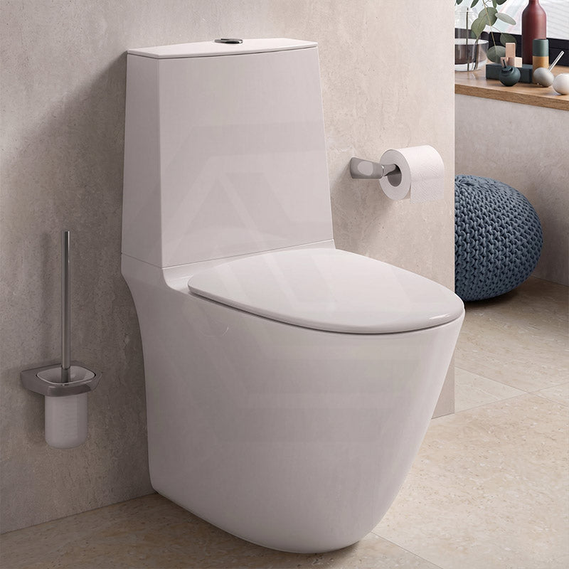 RAK Sensation Back to Wall Toilet Suite With Rimless Hygienic Flush Hidden Fixings - Alpine White