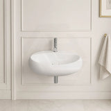 RAK Cloud Ceramic Wall Hung Basin with One Tap Hole 650x425x150mm - Variant Colour