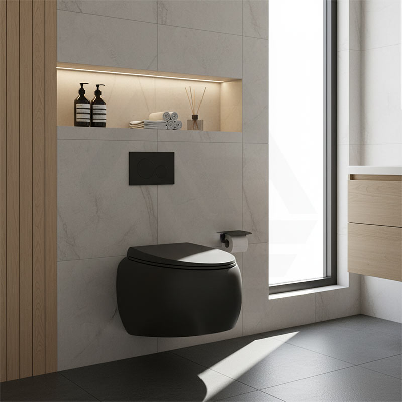 RAK Cloud Rimless Flush Wall Hung Toilet Pan Only For Bathroom - Variant Colour