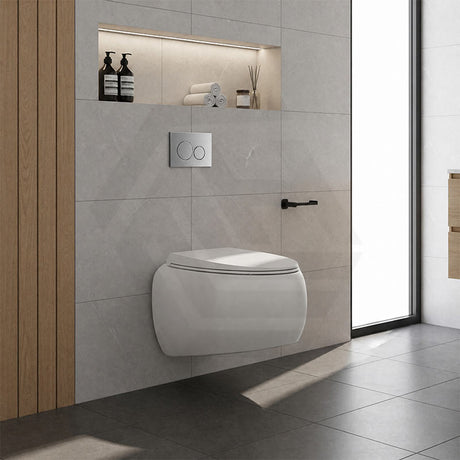 RAK Cloud Rimless Flush Wall Hung Toilet Pan Only For Bathroom - Variant Colour