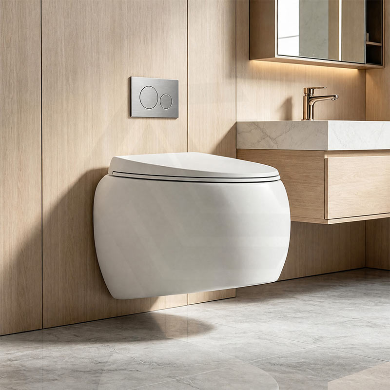 RAK Cloud Rimless Flush Wall Hung Toilet Pan Only For Bathroom - Variant Colour