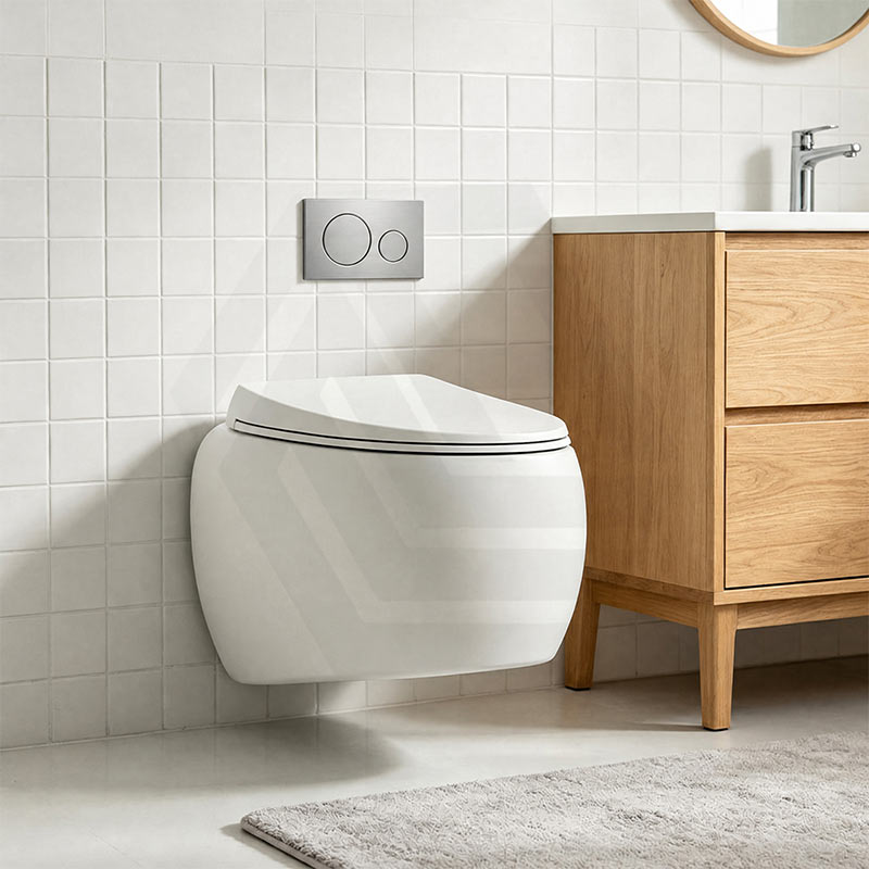 RAK Cloud Rimless Flush Wall Hung Toilet Pan Only For Bathroom - Variant Colour