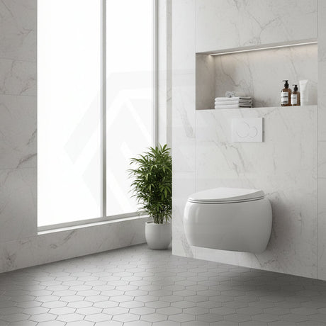 RAK Cloud Rimless Flush Wall Hung Toilet Pan Only For Bathroom - Variant Colour