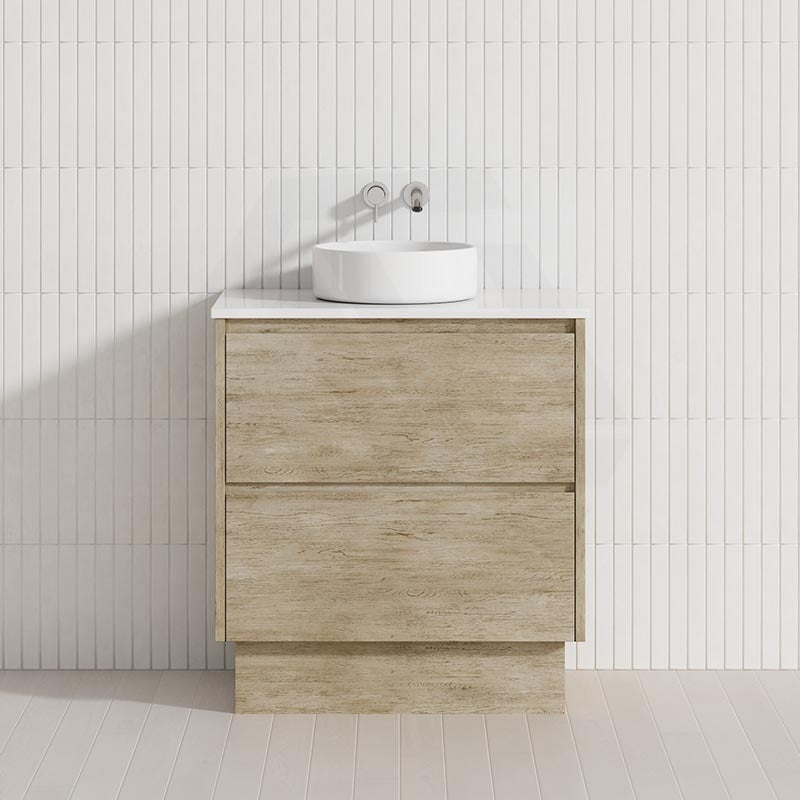 Fienza Amato 750mm E0 MDF Freestanding Vanity on Kickboard with Soft-Close Drawers Variant Colour Available