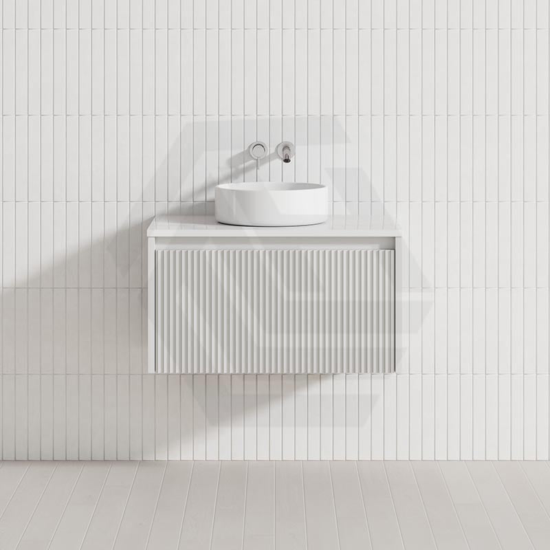 Fienza Alina 750mm Fluted E0 MDF Wall Hung Vanity Variant Colour Available