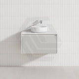 Fienza Alina 750mm Fluted E0 MDF Wall Hung Vanity Variant Colour Available