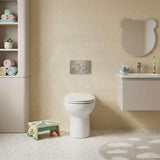 RAK Junior Wall Faced Toilet Pan and Seat P Trap Only Only 480x330x385mm - Gloss White