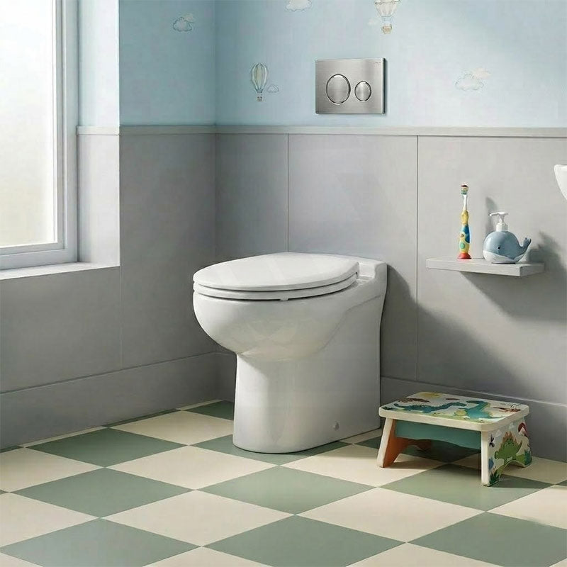 RAK Junior Wall Faced Toilet Pan and Seat P Trap Only Only 480x330x385mm - Gloss White