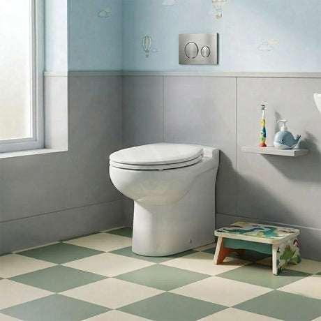 RAK Junior Wall Faced Toilet Pan and Seat P Trap Only 480x330x385mm - Gloss White