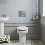 RAK Junior Wall Faced Toilet Pan and Seat P Trap Only Only 480x330x385mm - Gloss White