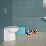 480x330x385mm RAK Junior Wall Faced Toilet Pan and Seat Gloss White