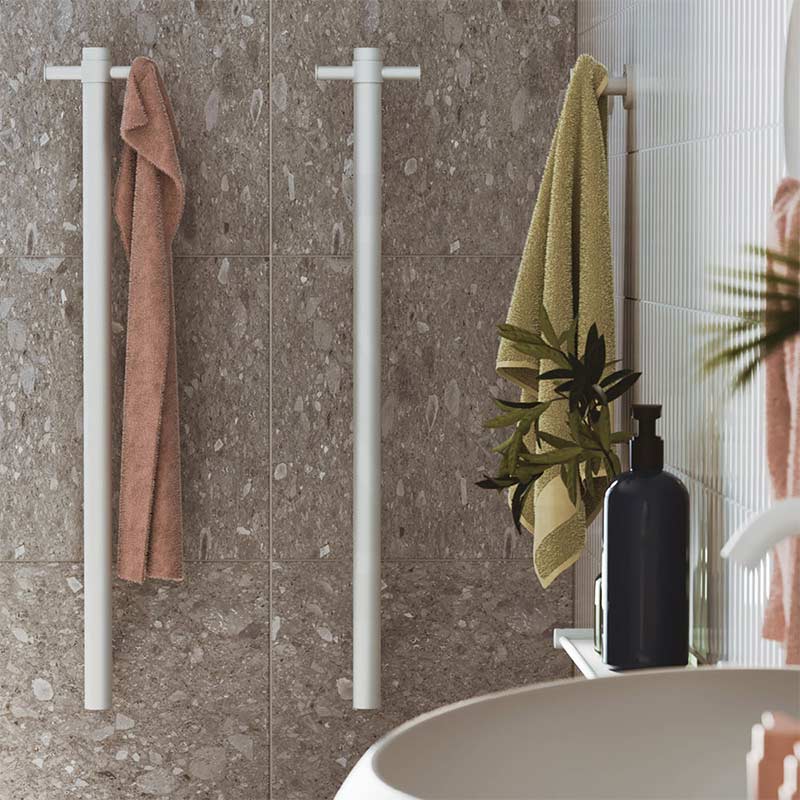 Fienza 900mm Isabella Vertical Heated Towel Rail Variant Colour Available
