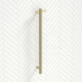 G#2(Gold) Fienza 900mm Isabella Vertical Heated Towel Rail Urban Brass